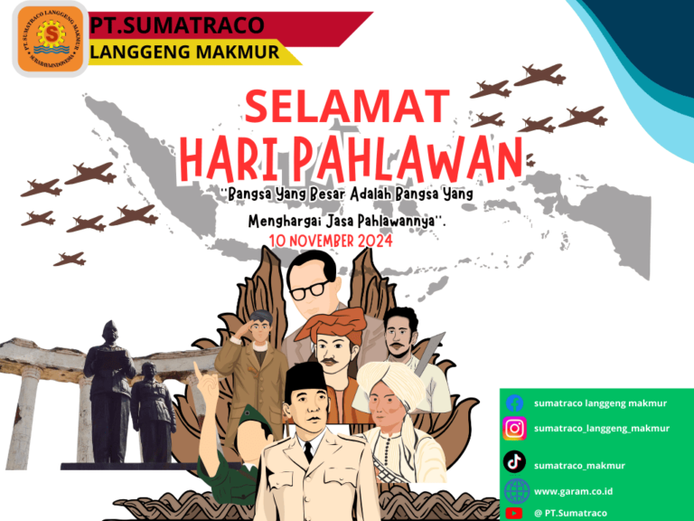 PT Sumatraco Langgeng Makmur Peringati Hari Pahlawan , Jaga Spirit Juang untuk Tingkatkan Produksi Garam Nasional