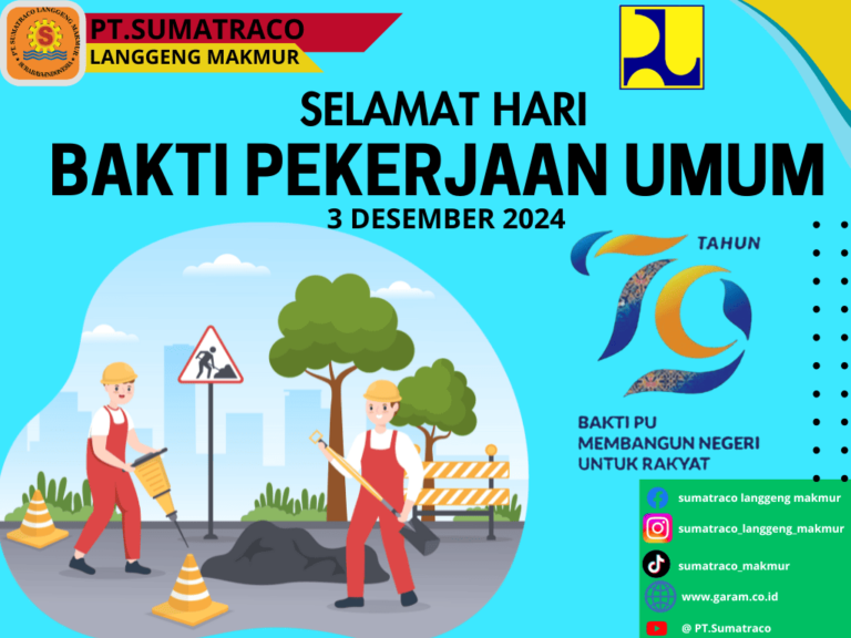Sumatraco Langgeng Makmur: Garam Indonesia, Pilar Pembangunan Negeri dalam Peringatan Hari Bakti Pekerjaan Umum Nasional  Surabaya, 3 Desember 2024 – PT Sumatra