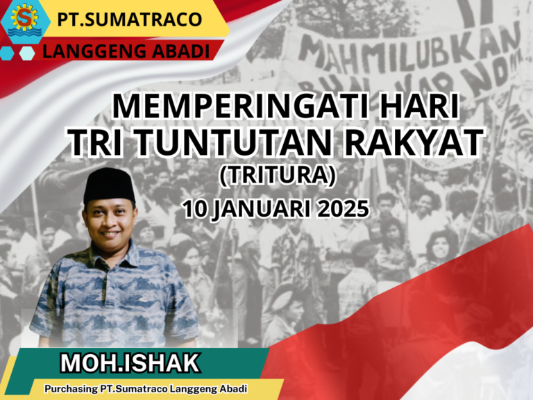 Menghargai Sejarah: PT Sumatraco Langgeng Abadi Ucapkan Selamat Hari Tritura
