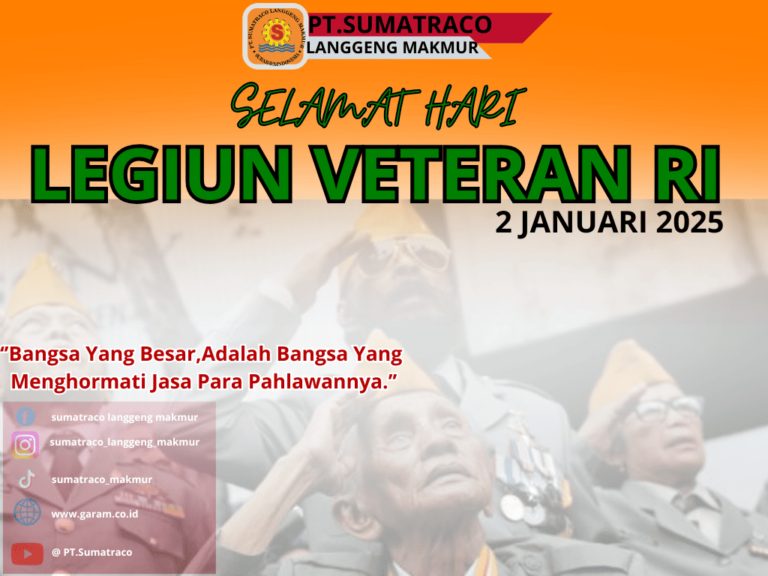PT Sumatraco Langgeng Makmur Mengucapkan Selamat Hari Legiun Veteran RI dan Menyalurkan Apresiasi kepada Veteran