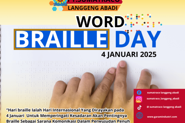 Dukung Inklusi Sosial, PT Sumatraco Langgeng Abadi Sambut Hari Braille Sedunia