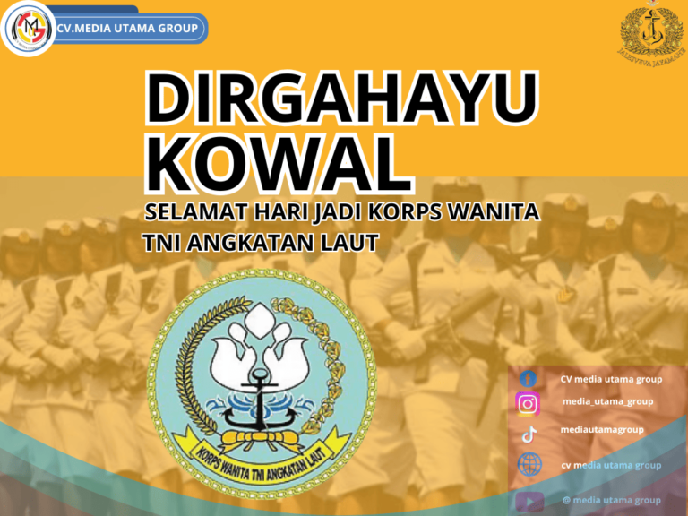 CV. Media Utama Group Sampaikan Ucapan Selamat Hari Jadi ke-62 Korps Wanita TNI AL