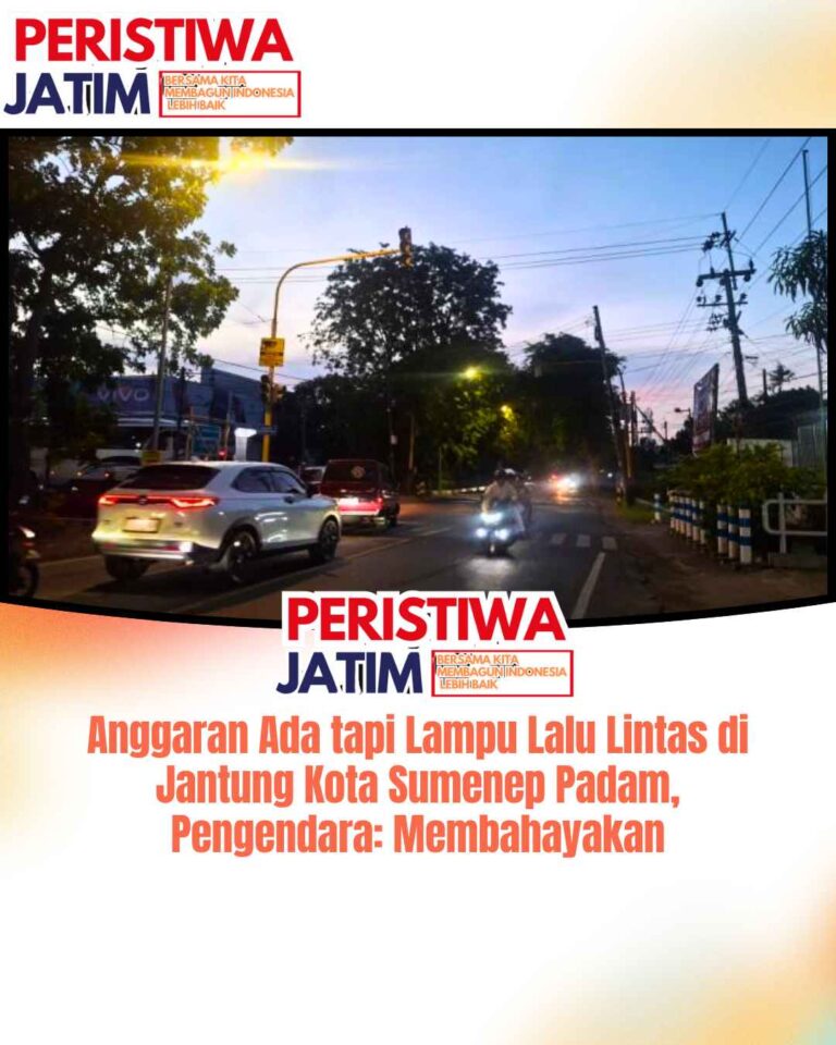 Anggaran Ada tapi Lampu Lalu Lintas di Jantung Kota Sumenep Padam, Pengendara: Membahayakan