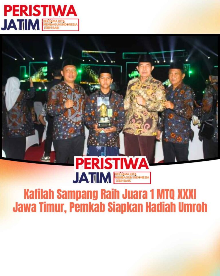 Kafilah Sampang Raih Juara 1 MTQ XXXI Jawa Timur, Pemkab Siapkan Hadiah Umroh