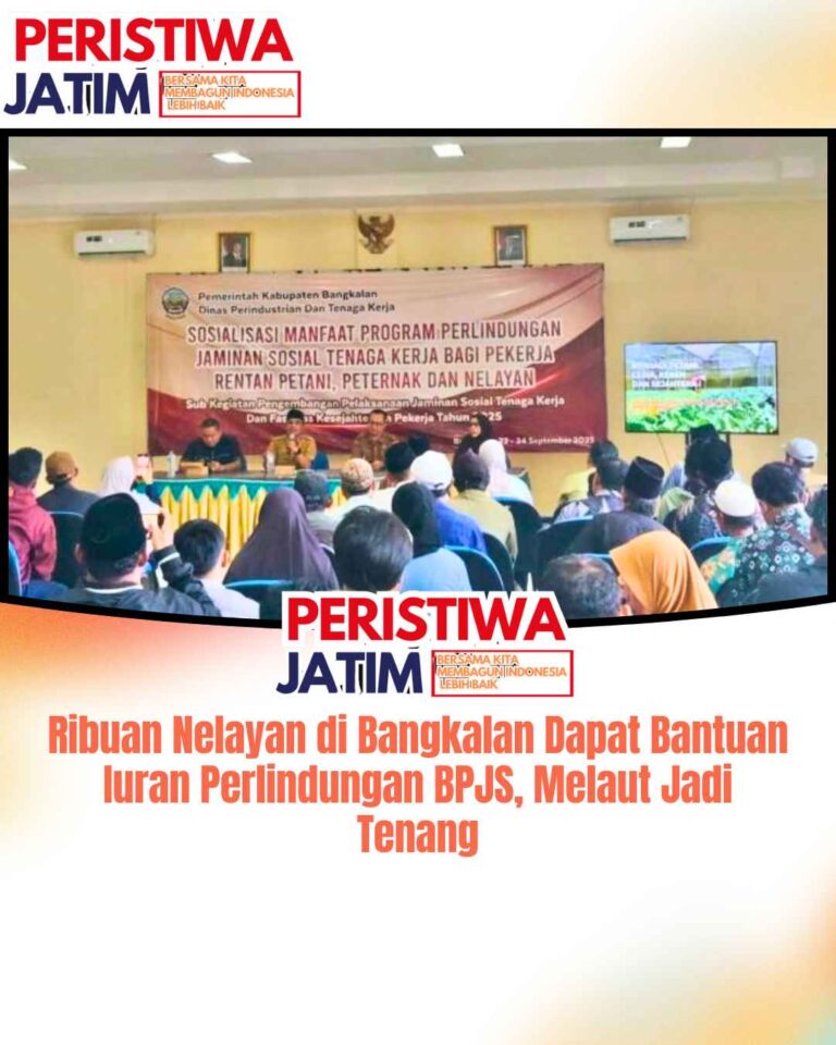 Ribuan Nelayan di Bangkalan Dapat Bantuan Iuran Perlindungan BPJS, Melaut Jadi Tenang