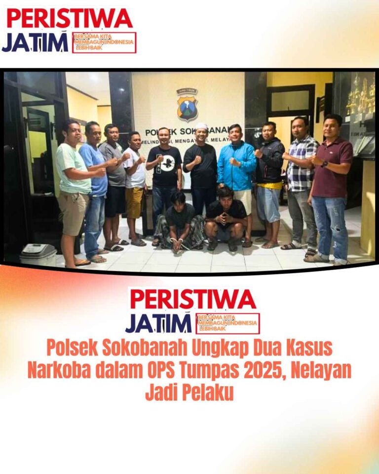 Polsek Sokobanah Ungkap Dua Kasus Narkoba dalam OPS Tumpas 2025, Nelayan Jadi Pelaku