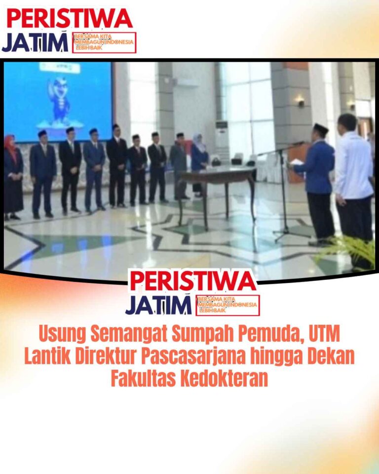 Usung Semangat Sumpah Pemuda, UTM Lantik Direktur Pascasarjana hingga Dekan Fakultas Kedokteran