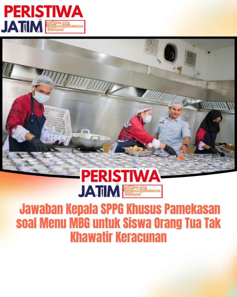 Jawaban Kepala SPPG Khusus Pamekasan soal Menu MBG untuk Siswa Orang Tua Tak Khawatir Keracunan