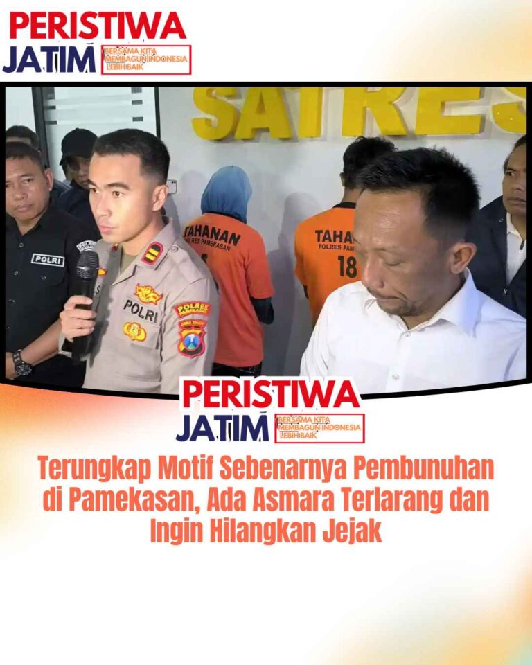 Terungkap Motif Sebenarnya Pembunuhan di Pamekasan, Ada Asmara Terlarang dan Ingin Hilangkan Jejak