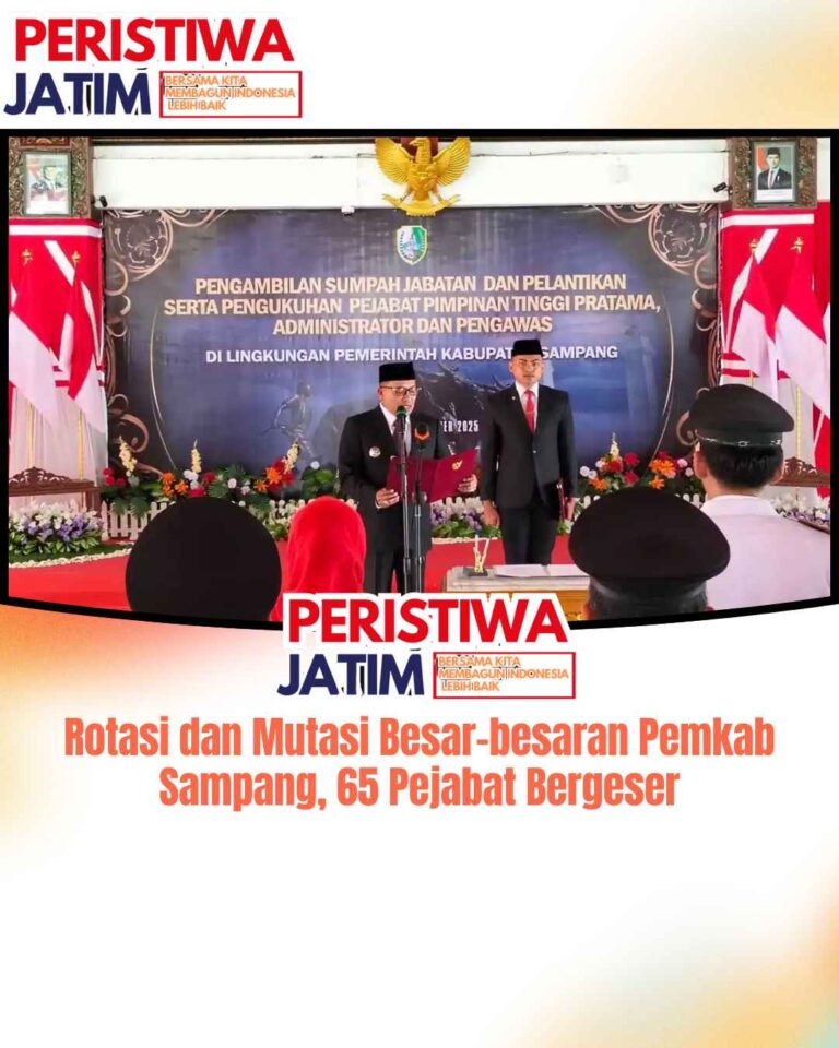 Rotasi dan Mutasi Besar-besaran Pemkab Sampang, 65 Pejabat Bergeser