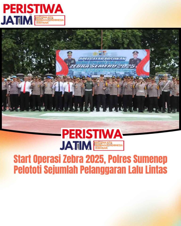 Start Operasi Zebra 2025, Polres Sumenep Pelototi Sejumlah Pelanggaran Lalu Lintas