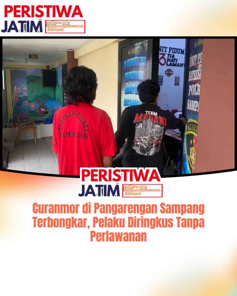 Curanmor di Pangarengan Sampang Terbongkar, Pelaku Diringkus Tanpa Perlawanan