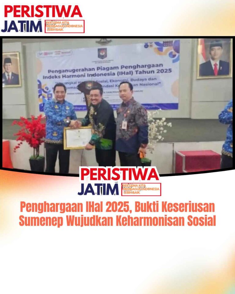 Penghargaan IHaI 2025, Bukti Keseriusan Sumenep Wujudkan Keharmonisan Sosial
