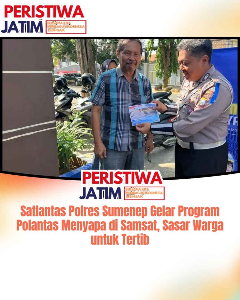 Satlantas Polres Sumenep Gelar Program Polantas Menyapa di Samsat, Sasar Warga untuk Tertib