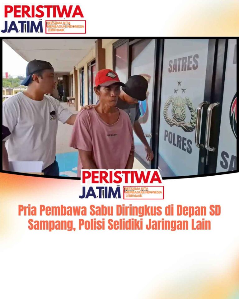 Pria Pembawa Sabu Diringkus di Depan SD Sampang, Polisi Selidiki Jaringan Lain