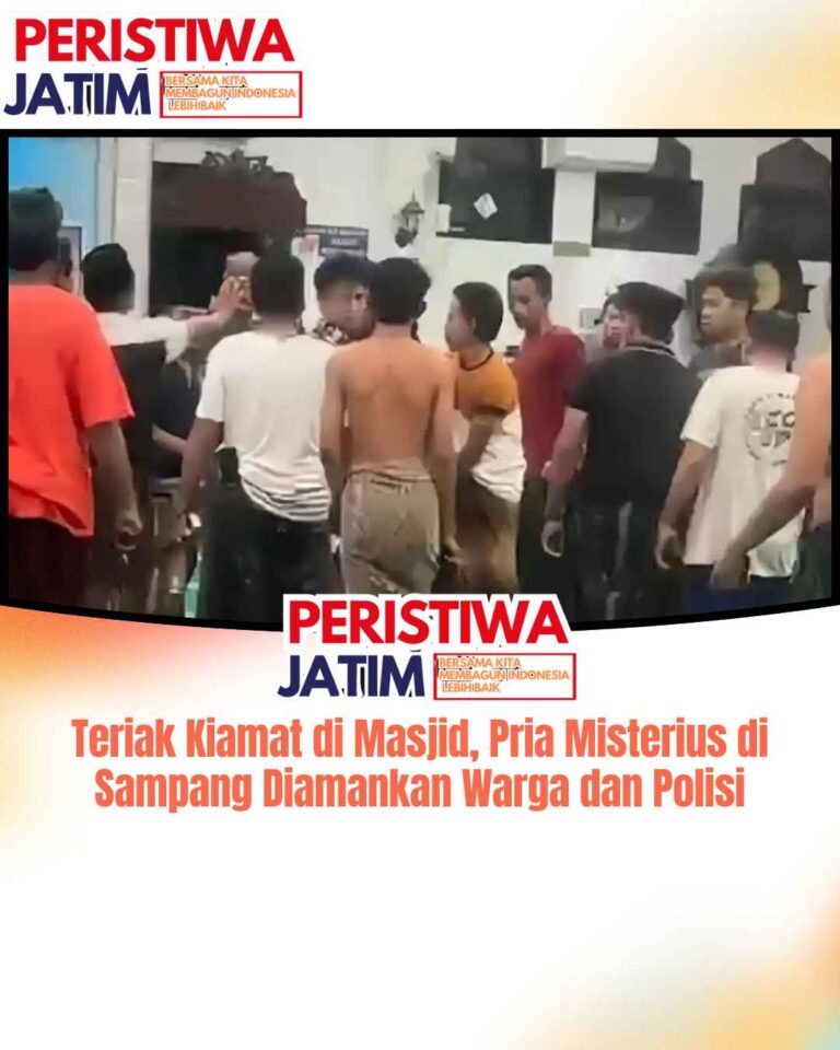 Teriak Kiamat di Masjid, Pria Misterius di Sampang Diamankan Warga dan Polisi