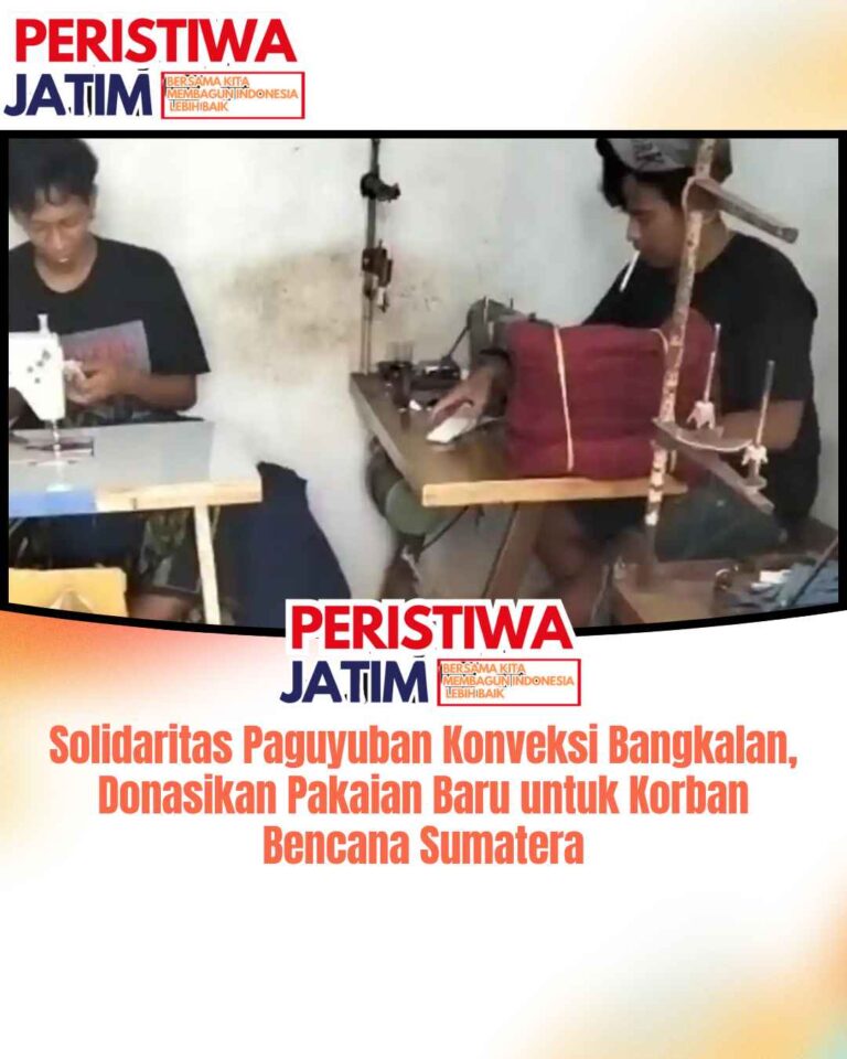 Solidaritas Paguyuban Konveksi Bangkalan, Donasikan Pakaian Baru untuk Korban Bencana Sumatera