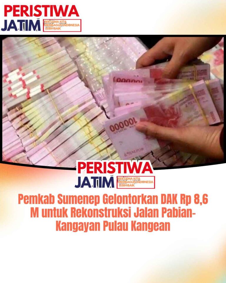 Pemkab Sumenep Gelontorkan DAK Rp 8,6 M untuk Rekonstruksi Jalan Pabian-Kangayan Pulau Kangean