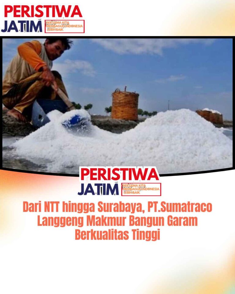 Dari NTT hingga Surabaya, PT.Sumatraco Langgeng Makmur Bangun Garam Berkualitas Tinggi